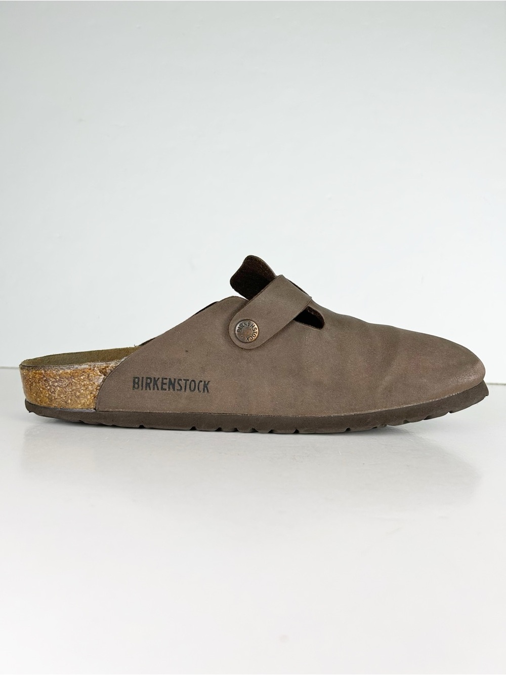 Birkenstock Boston Brown Birko-Flor Slides Mules Unisex Sandals EU 40 US L 9 - Picture 8 of 14